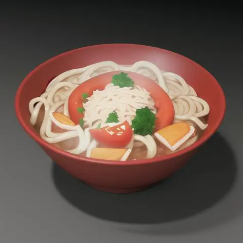 Game icons, {masterpiece}}, {A bowl of noodles}, solid color background, {3D rendering 2D, blender cycles, Volumetric light}, icon_pxv game hangV0.0.1