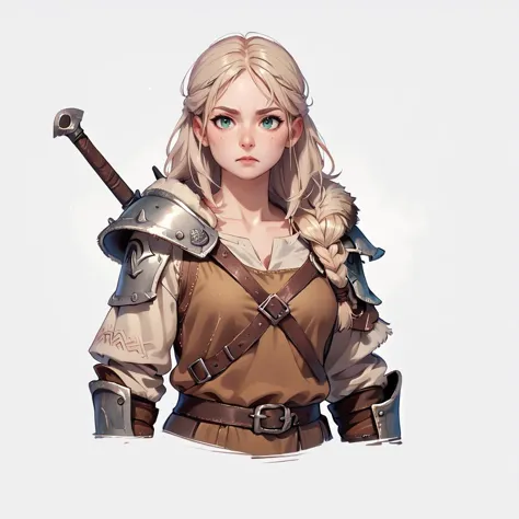 score_9, score_8_up, score_7_up, score_6_up, source_cartoon, rating_safe, realism, renpychargen, 1girl, viking, warrior, valkyrie <lora:RenPy_Character_Generator:0.8>, simple white background