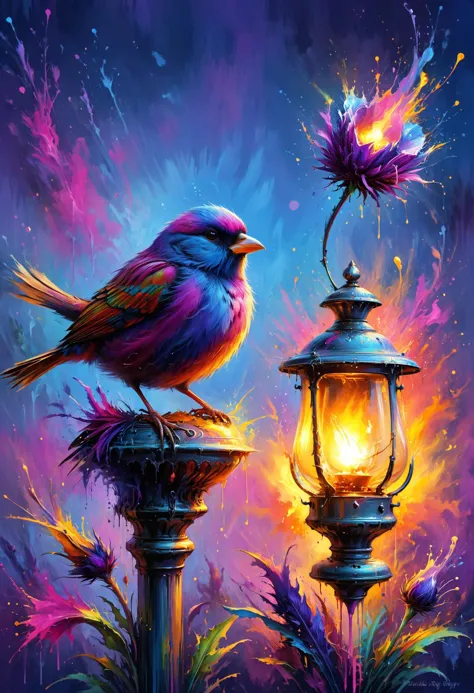 Lit the lamp bulb before the sunrise, Before sparrow cry from thistle, The kettle boil before it whistle, The sky bleed purple, ...