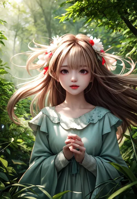 girl in a forest with floating flowers, river, puffy, puffy cheeks, cute,
vibrant colors, colorful art style, 
soft lighting, soft shadows, detailed textures, dynamic lighting,  
nice hands, perfect hands, 
<lyco:GoodHands-beta2:1.0> 
<lora:add_detail:1>