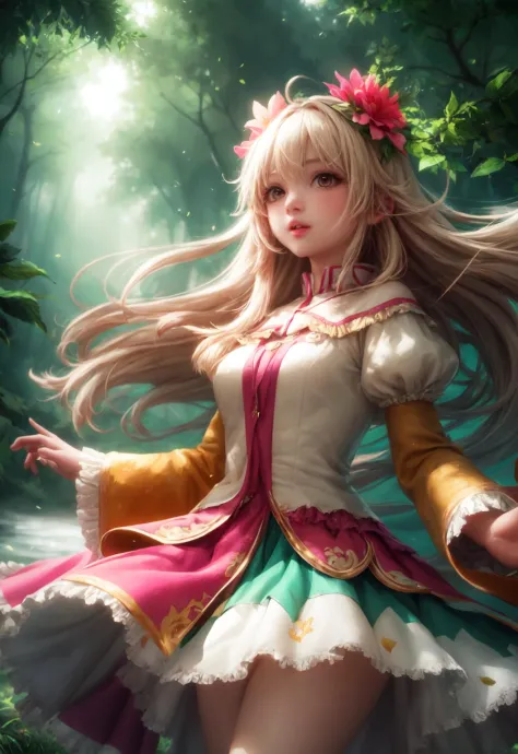 girl in a forest with floating flowers, river, puffy, puffy cheeks, cute,
vibrant colors, colorful art style, 
soft lighting, soft shadows, detailed textures, dynamic lighting,  
nice hands, perfect hands, 
<lyco:GoodHands-beta2:1.0> 
<lora:add_detail:1>