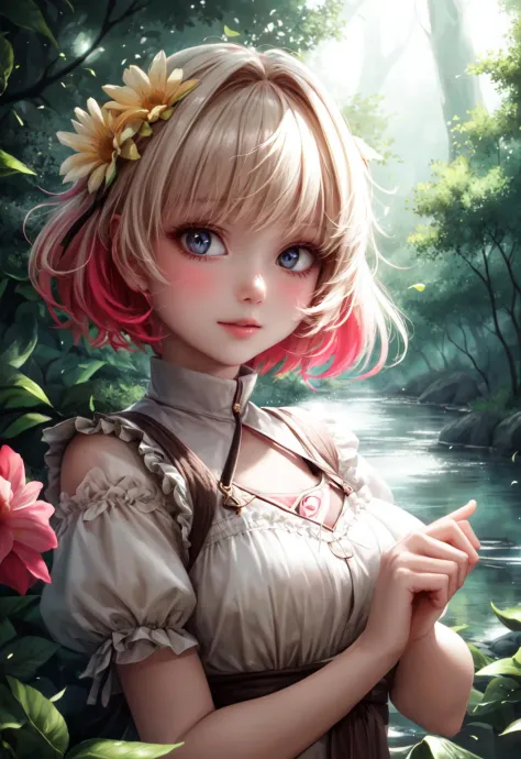 girl in a forest with floating flowers, river, puffy, puffy cheeks, cute,
vibrant colors, colorful art style, 
soft lighting, soft shadows, detailed textures, dynamic lighting,  
nice hands, perfect hands, 
<lyco:GoodHands-beta2:1.0> 
<lora:add_detail:1>