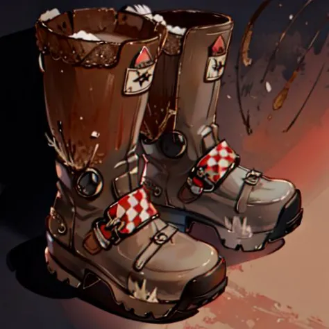 ((poor))_boots, cheap, primitive, ((((coconut_boots)))), worn, <lora:game icon institute-xuezi:0.1>,, ufotable official art, pastel_colors,
<lora:nomura_tetsuya_offset:0.4>, <lora:ff16style:0.4>, 
<lora:akagi_shun_offset:0.4>,  <lora:amano_yoshitaka_offset:0.4>