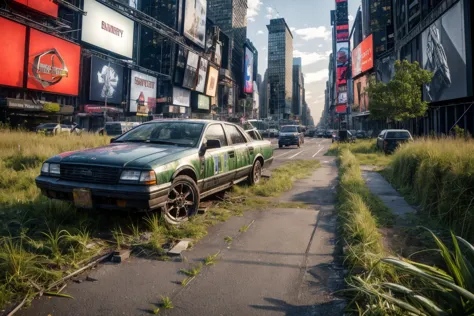 cars parked on the side of a road in a city