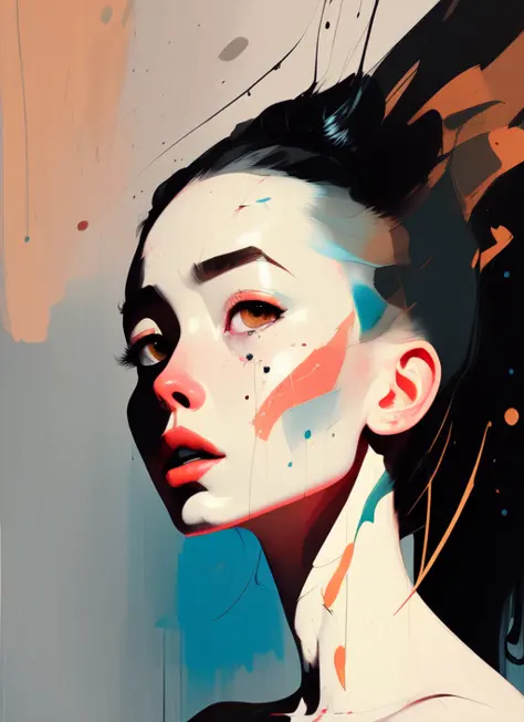 there is ugliness in beauty, but there is also beauty in ugliness. in the style of adrian ghenie, esao andrews, jenny saville, edward hopper, surrealism, dark art by james jean, takato yamamoto, inkpunk minimalism, A beautiful woman in a pose, in spring, artbook, game_cg, Japanese, Plump,<lora:pantyPullPantyDrop_pantypullPantydropV1:0.5> <lora:samdoesartsSamYang_offsetRightFilesize:0.5>,Portrait of a stunningly beautiful,   fashion editorial, studio photography, magazine photography, pointed nose, blurry background