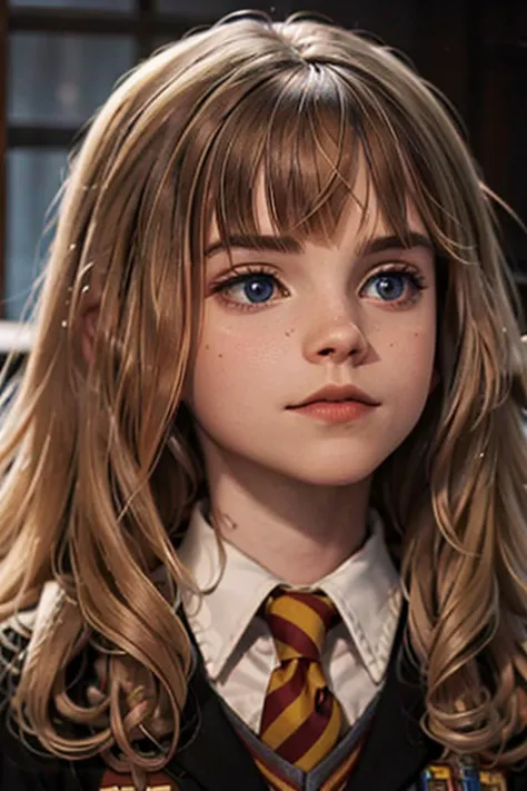 obra de arte, Hermione Granger, cabelo castanho,