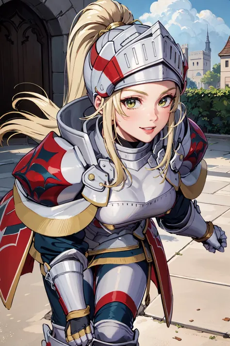 masterpiece, best quality, fescarlet, hairband, armor - SeaArt AI