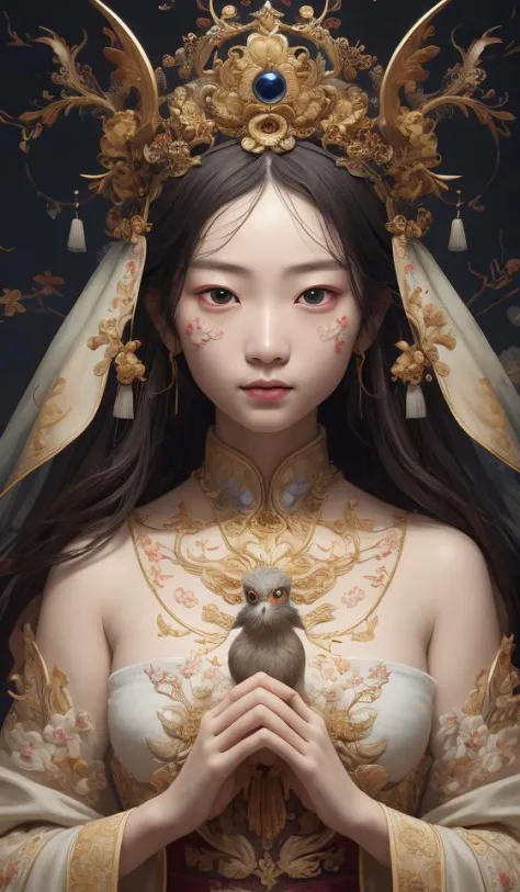 guofeng,illustration,1fille,Meilleure qualité,très détaillé,Meilleure qualité,chef-d&#39;œuvre,un extrêmement délicat et beau,extrêmement détaillé,Fond d&#39;écran 8k,Incroyable,finement détailler,Meilleure qualité,art officiel,extrêmement détaillé CG unity Fond d&#39;écran 8k,(style de Victo Ngai:0.5),Mignon,gros yeux,toutes les races dans les mêmes proportions,