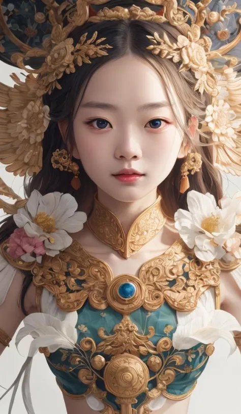 guofeng,illustration,1girl,best quality,highly detailed,best quality,masterpiece,an extremely delicate and beautiful,extremely detailed,8k wallpaper,Amazing,finely detail,best quality,official art,extremely detailed CG unity 8k wallpaper,(style of Victo Ngai:0.5),cute,big eyes,all races in same proportions,