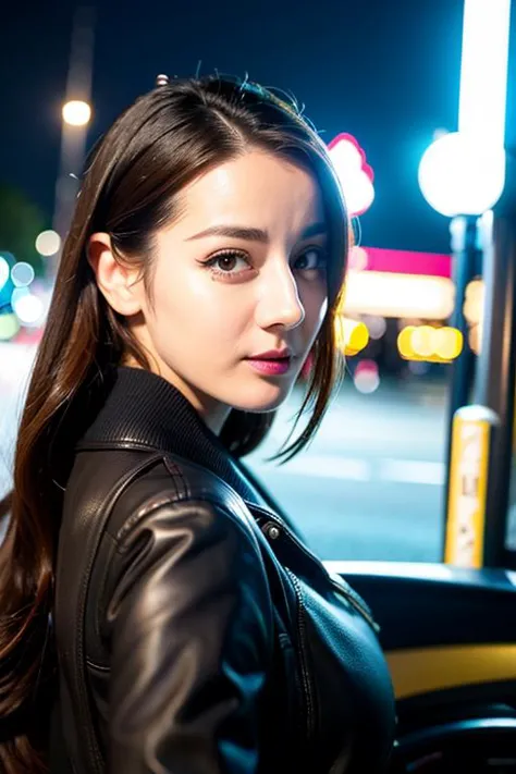 <lora:dilrabadilmurat_v1:0.8>,(dilraba:1),looking at viewer,cute, <lora:fashiongirl_v40:0.15>,night street, lighting on face, br...