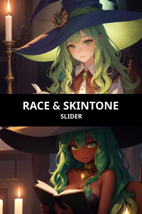 Skintone and Race slider LoRA