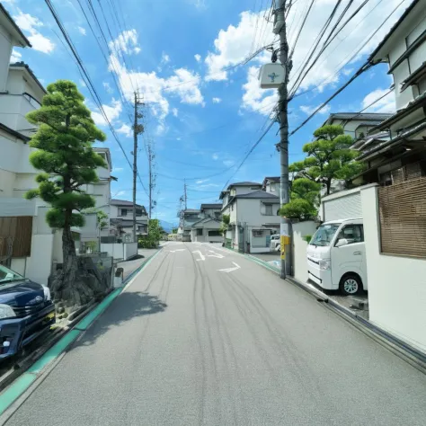 日本の住宅街の道路 / Residential streets in Japan SDXL