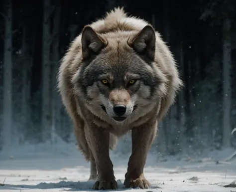 angry wolf