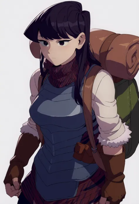 a woman with a backpack and a backpack on her back