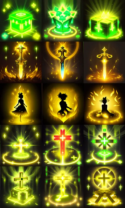 2D Game Icon Skill Equipment