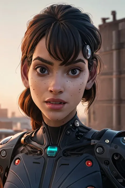 1girl, solo, portrait, ((cyborg mechanical body)), (biomechanical cyberpunk world), looking at viewer, [blurry background], soft lighting, masterpiece, best quality, ultra-detailed, ultra high res, (photorealistic:1.4), raw photo, (realistic:0.2), 8k HDR, f1.4, 40mm, photorealistic, raw, 8k, textured skin, skin pores, intricate details
aa91, mole