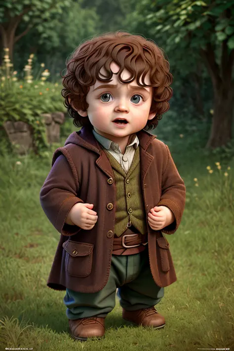 (cbzbb:1.25), portrait of cutest frodo baggins baby illustration, artstation, CGI_Animation, <lora:cuteRichstyle15_lora128:1>