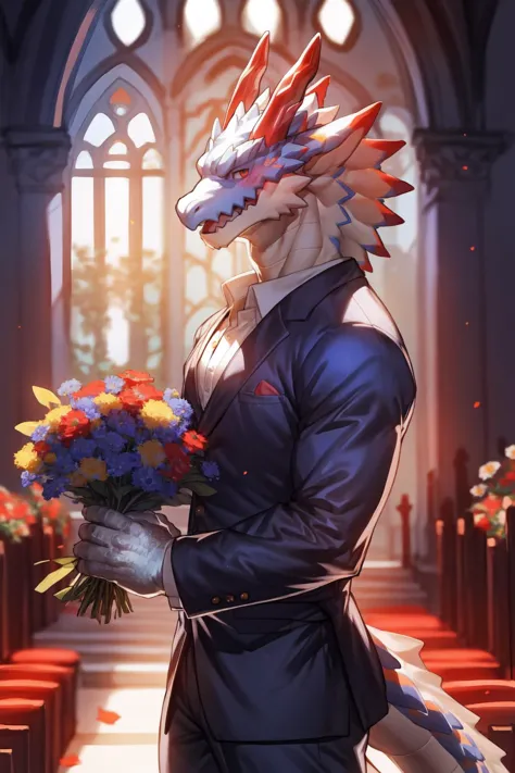 a close up of a person holding a bouquet of flowers