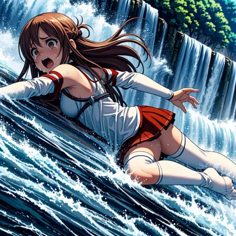 falling in waterwall