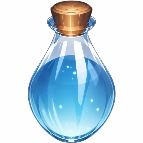 a bottle,gamebottle,no humans,still life,transparent,white background,reasonable structure,game icon,(2d ),<lora:Gameiconresearch_bottle3:0.6>