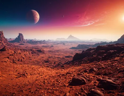 cinematic still random alien planet, beautiful scenery, high quality . emotional, harmonious, vignette, 4k epic detailed, shot o...