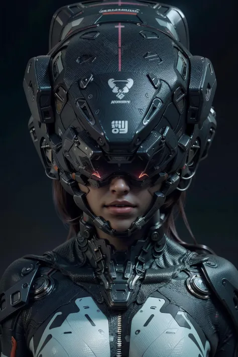 ((Best quality)), ((masterpiece)), (highly detailed:1.3), 3D,full body portrait,rfktr_technotrex, beautiful cyberpunk woman,(wearing head-mounted display that is chunky and hi-tech with neon lights:1.2),wearring a cape,hacking a computer terminal,soft glow...