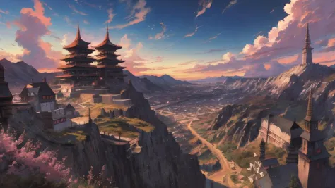 anime, landscape,