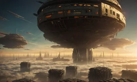 dystopian, postapocalypse, [sci-fi], world war III, epic dark, destroyed [fantasy:sci-fi:0.12] endless city, ((photorealistic)),...