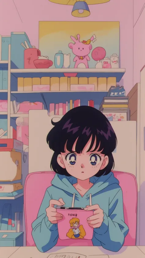 Hoodie
<lora:EPTakeuchiNaokoStyle-03:1> EPTakeuchiNaokoStyle, 1990s \(style\), anime screencap, retro artstyle, anime coloring, traditional media, (Masterpiece:1.3) (best quality:1.2) (high quality:1.1)