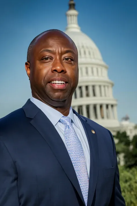 tim scott <lora:senate_080_tim_scott:0.65> , face closeup, face focus, shirt, formal, suit, collared shirt, white shirt, jacket,
capitol hill at background,
best quality, masterpiece, HDR, professional, studio quality, highres,