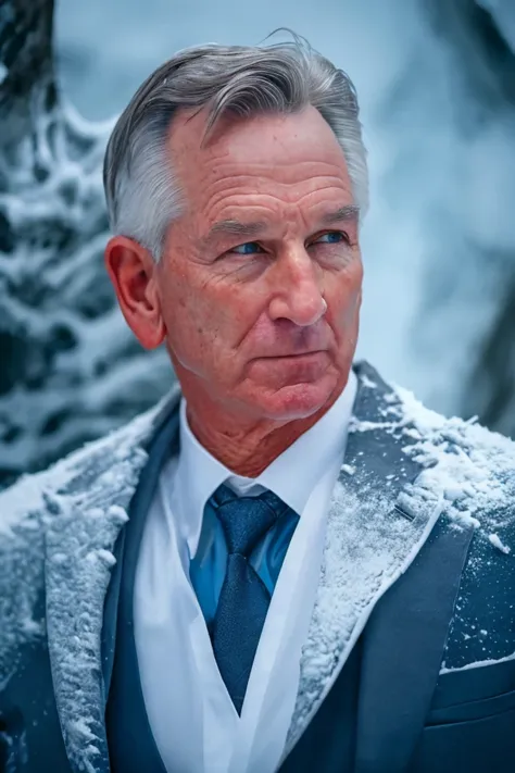 tommy_tuberville <lora:senate_001_tommy_tuberville:0.65> face closeup, face focus, shirt, formal, suit, collared shirt, white sh...
