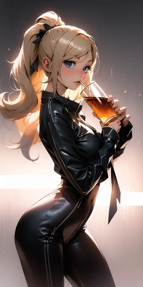 ultra-detailed,masterpiece,best quality,extremely detailed,sharp focus,portrait,illustration,yw,drinking, 1girl, full body, <lor...