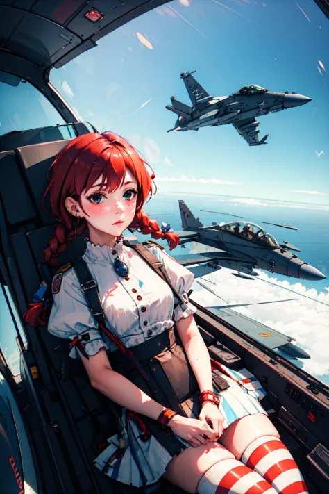 <lora:yomama_fighter_jet_pilot_selfie_v2-10:0.8>yomama_fighter_jet_pilot_selfie_v2, 1girl <lora:fastfood_wendys:0.85> ffwendys, ...