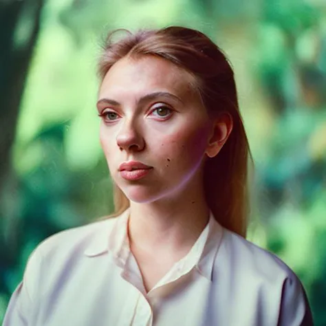 a photo of scarjo-subject1 in analog style