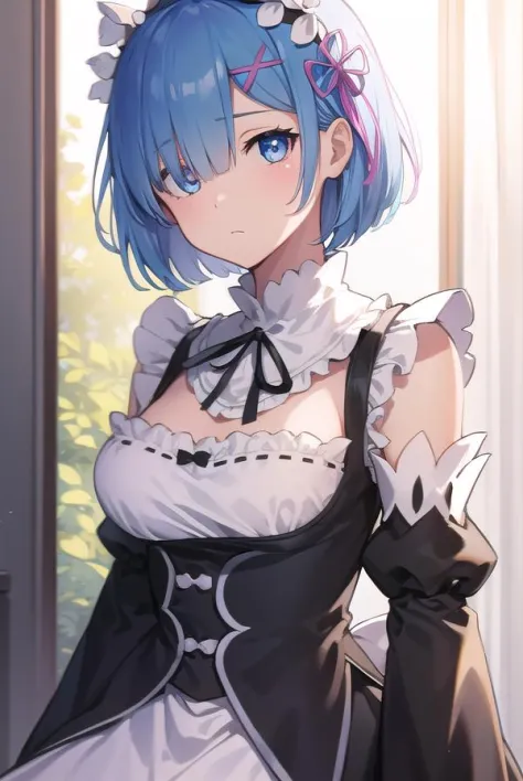 rezeroRem, Rem, yeux bleus, Cheveux bleus, ornement de cheveux, cheveux sur un œil, hair ruban, Cheveux courts, x ornement de cheveux,
casser apron, black ruban, black jupe, Manches noires, col détaché, manches détachées, fleur, tablier à volants, frilled jupe, fioritures, couronne de tête, manches longues, Femme de ménage, minijupe, neck ruban, purple ruban, ruban, ruban trim, ruban-trimmed sleeves, roswaal mansion Femme de ménage uniform, Cheveux courts, jupe, hauts de cuisse, tablier de taille, Tablier blanc, white hauts de cuisse,
casser outdoors, Ville,
casser looking at viewer, 
casser (chef-d&#39;œuvre:1.2), Meilleure qualité, haute résolution, unité 8k fond d&#39;écran, (illustration:0.8), (Beaux yeux détaillés:1.6), extRemely detailed face, éclairage parfait, extRemely detailed CG, (des mains parfaites, Anatomie parfaite),