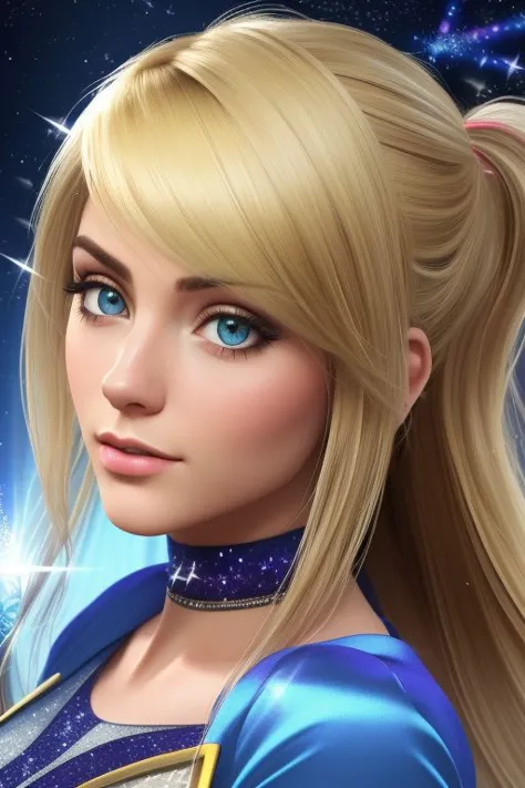 (kanamemadokaoutfit:1.2), closeup shot, (samus aran:1) dressed in (puffy [blue|yellow] magical girl outfit:1.2), (long straight blonde hair), magical girl, (perfect face, beautiful face, symmetric face), (sparkles, sparkling hair, sparkling clothes, sparkles around face:1.1), (kick, high heels),
8k, RAW photo, photo-realistic, masterpiece, best quality, absurdres, incredibly absurdres, huge filesize, extremely detailed, High quality texture, physically-based rendering, Ray tracing,