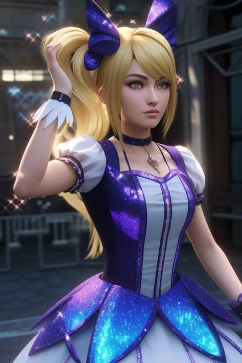 (kanamemadokaoutfit:1.3), cowboy shot, (samus aran) dressed in (puffy blue and yellow magical girl dress:1.2), (long straight blonde hair), magical girl, masterpiece, best quality, (perfect face, beautiful face, symmetric face), (sparkles, sparkling hair, sparkling clothes, sparkles around face:1.1),
8k, RAW photo, photo-realistic, masterpiece, best quality, absurdres, incredibly absurdres, huge filesize, extremely detailed, High quality texture, physically-based rendering, Ray tracing,