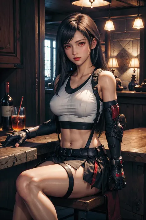 Tifa -  final fantasy 7 remake style