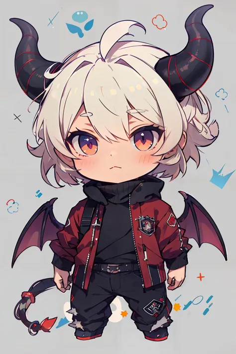 (masterpiece,best quality), 1boy,demon horns, chibi, <lora:Qtea_add_sugar-fp16:0.8>