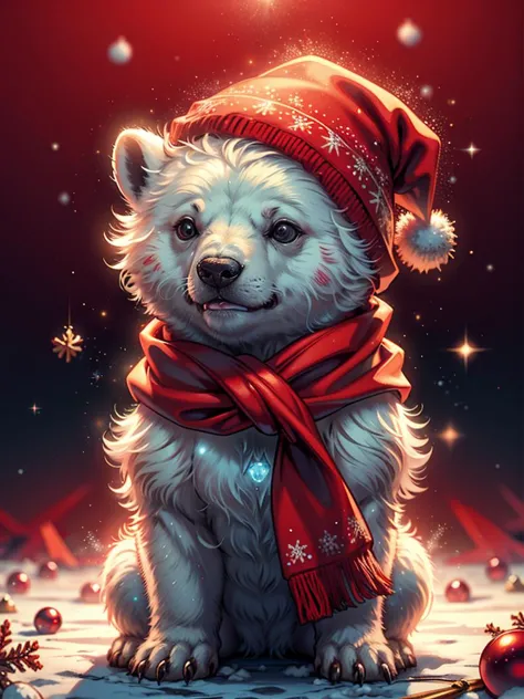 RAW photo, little polar bear,red christmas scarf, complex christmas background, 8k uhd, dslr, soft lighting, high quality, film grain, Fujifilm XT3, (intricate details:0.9), (hdr, hyperdetailed:1.2)
<lora:CuteCreatures:0.4> Cu73Cre4ture
<lora:ChristmasWintery:0.2> ChristmasWintery
<lora:GingerbreadFashion:0.2> gingerbreadfashion