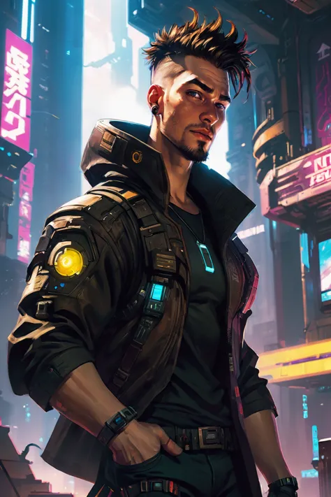 cyberpunk, <lora:EnvySendNoodzXL01:0.5>1boy, man, ruggedly handsome, noon, architecture, interstellar shrine<lora:EnvyBetterHiresFixXL01:0:hr=1><lora:EnvyDigitalIllustrationXL01:1>