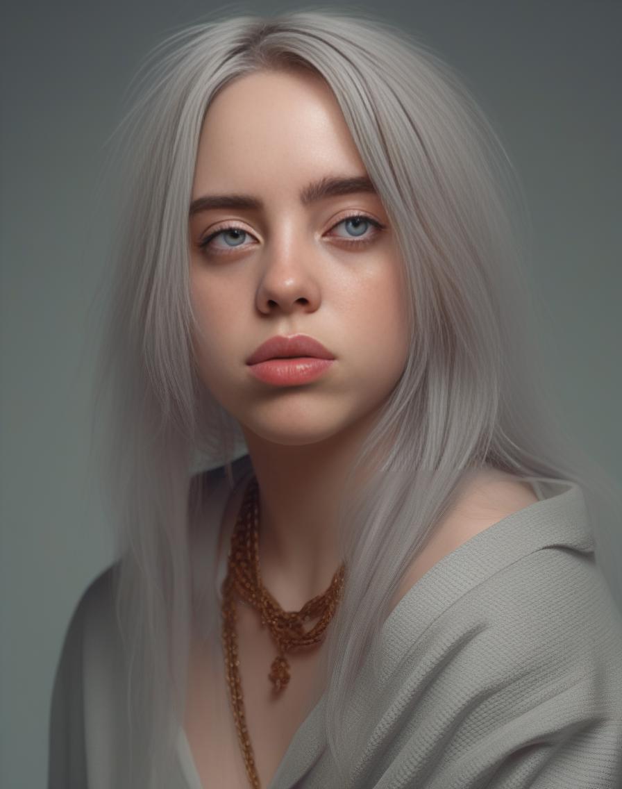 Billie Eilish nue - SeaArt AI