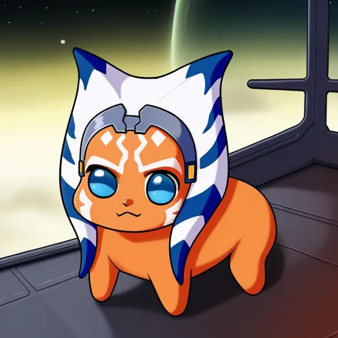 there is a cartoon cat with a star wars costume on