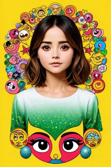 (kawaii style, cute, colorful, pop culture, highly detailed:1.15), shadow art style portrait of <lora:sd15_JennaColeman_locon_64_v1-000023:1> JennaColeman, face, eyes, astrology symbols