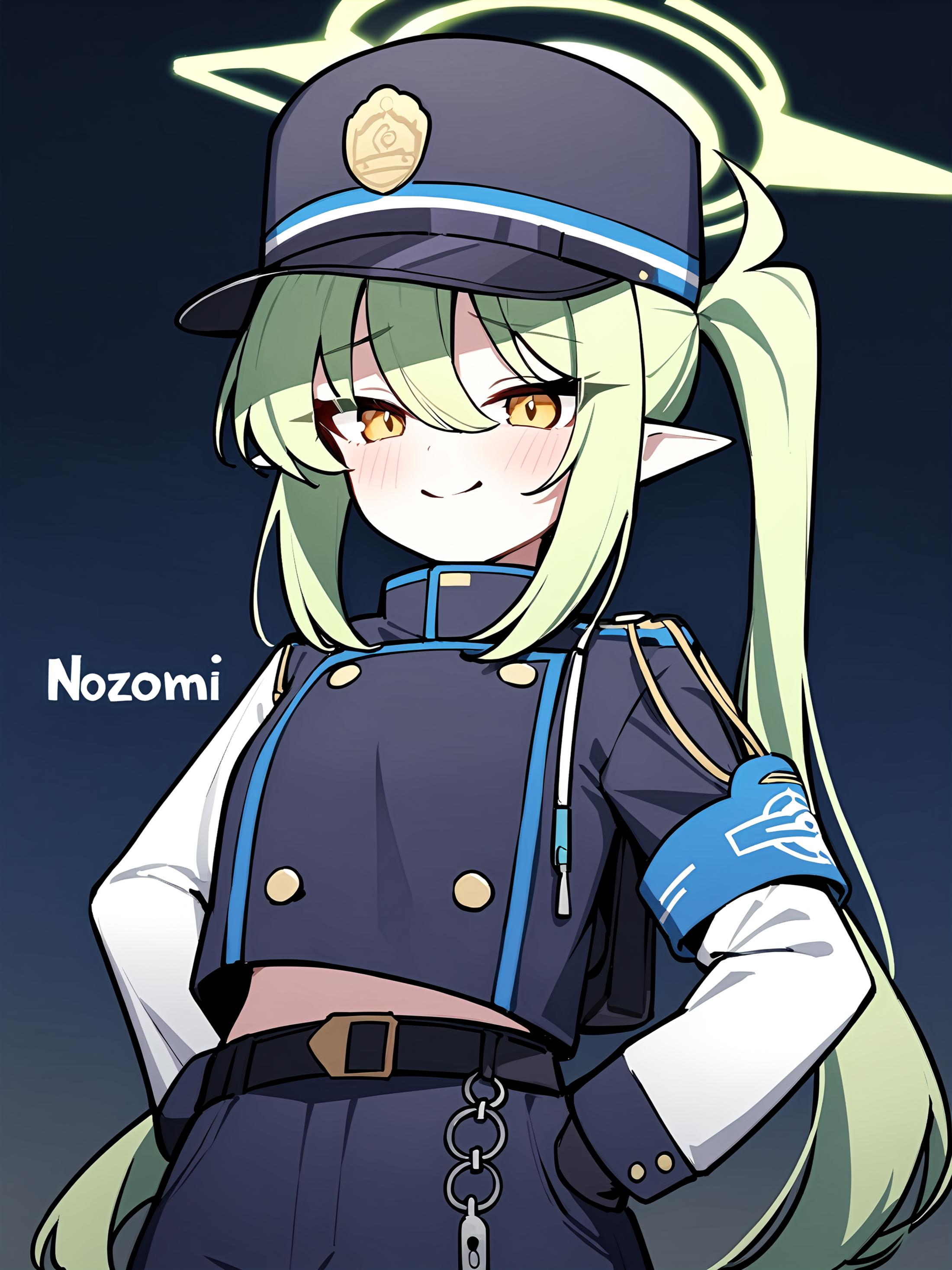 Anime girl in uniform with a sword and a hat - SeaArt AI