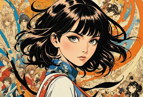 breathtaking anime artwork Mimmo Rotella, Adam Paquette, Classicism Art, (2000s style:0.65) (hand drawn, anime:1.2) (girl:0.8) , intricately detailed linework, vibrant colors, vintage 2000's manga key visual, Sarah Andersen, Harry Sternberg, 3D Rendering, A renowned artist named Mimmo Rotella created a captivating piece of art in the classicism genre. The artwork is characterized by its hand-drawn style reminiscent of anime. This piece features a girl who stands out against a backdrop of intricate linework and vibrant colors. The overall composition exudes a nostalgic vibe from the vintage 2000s era of manga key visuals. The art is further enhanced by Sarah Andersen's 3D rendering assistant, Harry Sternberg. The image showcases the meticulous attention to detail and the use of . anime style, key visual, vibrant, studio anime, highly detailed . award-winning, professional, highly detailed