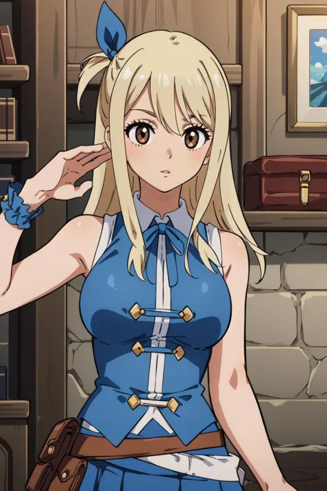 (masterpiece, best quality), intricate details, 
 <lora:lucy_heartfilia_v1.1:0.8> lucy heartfilia, 1girl, solo, blonde hair, bro...