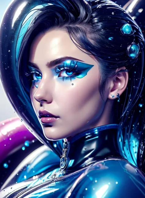 <lora:h2iai_fullshot_v1:0.8> full-body ( <lora:LatexTech:0.5> inflatable LatexTech) [[[[( <lora:GemTech:0.6> inner-details scifi transparent crystalline gemtech)]]]] BREAK 1girl solo-focus (detailed-face-and-Blue-Eyes:1.4) (detailed-lips:1.4) lineart (realistic:0.4) Wet-Suit 1girl 1Girl Mature-female Adult Gigantic-Breasts Anxious Averting-eyes Very-Short-Hair Triple-Bun Rainbow-Hair Cashmere-Scarf Anime-artwork Anime-style key-visual vibrant studio-anime highly-detailed