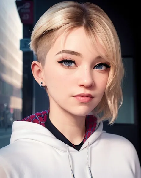 Gwen Stacy (sidecut / Spiderverse hairstyle)
