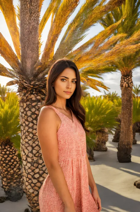 woman middle shot, hdr, European, beautiful, wearing Peach dress <lora:dynamic_shot_03_hdr:0.95> 
detailed face, Desert oasis and palm trees and mirage,
masterpiece, highres,